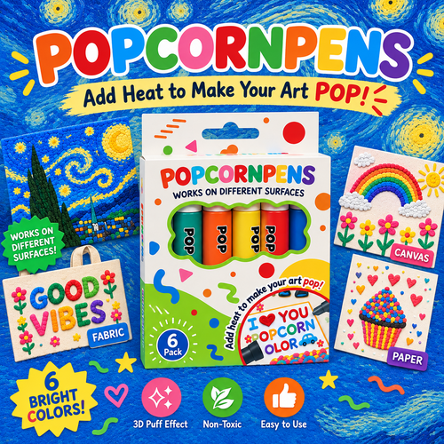 🔥Last Day Buy 1 Get 1🔥3D Printing Bubble Pen – Turn Flat Drawings Into Touchable 3D Art🪄🪄